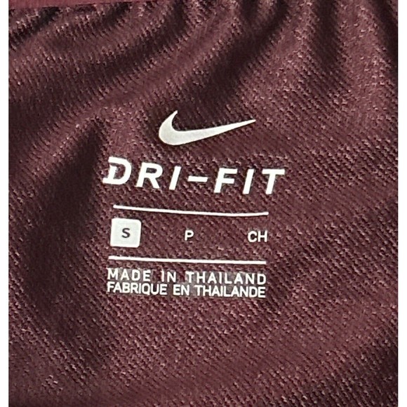 Nike Dri Fit Drawstring Athletic Shorts Crossfit Gym Running Maroon Women’s S - Picture 11 of 11